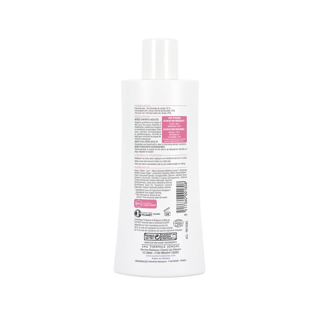 Sữa Tẩy Trang Hữu Cơ Dịu Nhẹ Eau Thermale Jonzac Reactive High Tolerance Cleansing Lotion For Sensitive Skin 200ml