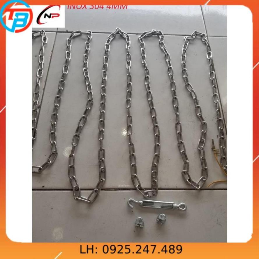Dây Xích INOX 304 chuẩn xịn 3mm.Kimkhinhatphat