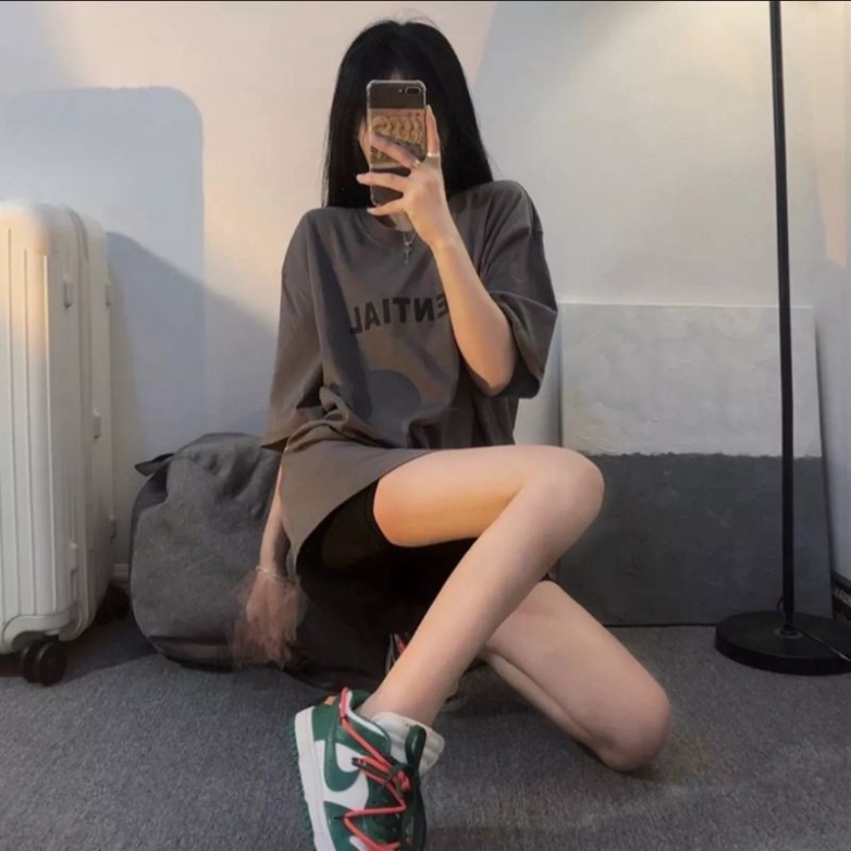 Áo thun nam nữ unisex Essentitals form rộng tay lỡ, áo phông chất liệu cotton phom rộng HLCN