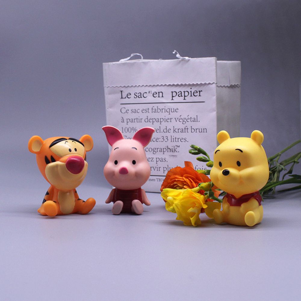 Mô Hình Nhân Vật Chuột Mickey / Minnie / Winnie The Pooh Trang Trí Bánh Kem Cho Bé