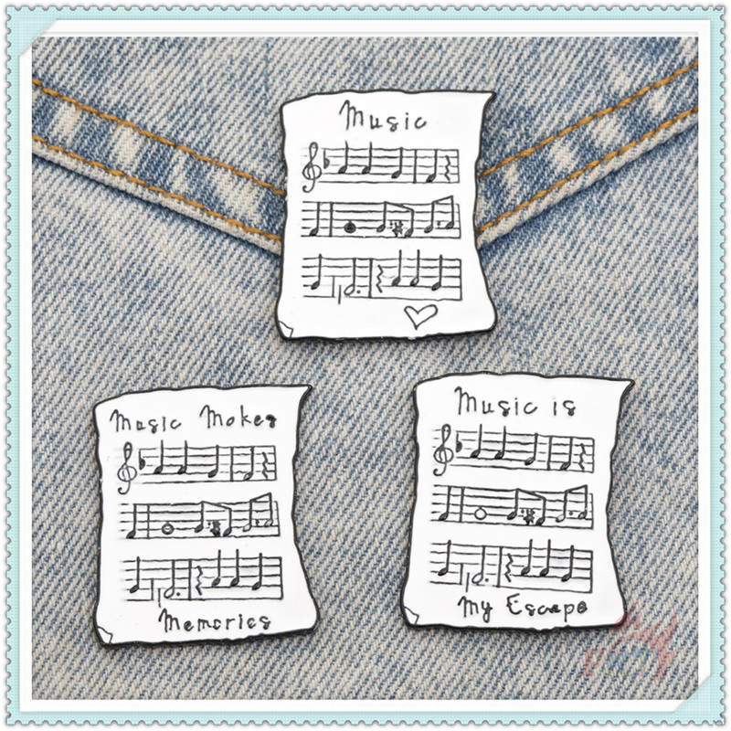 1 Ghim Cài Áo Hình Nốt Nhạc Và Đàn Piano Sáng Tạo