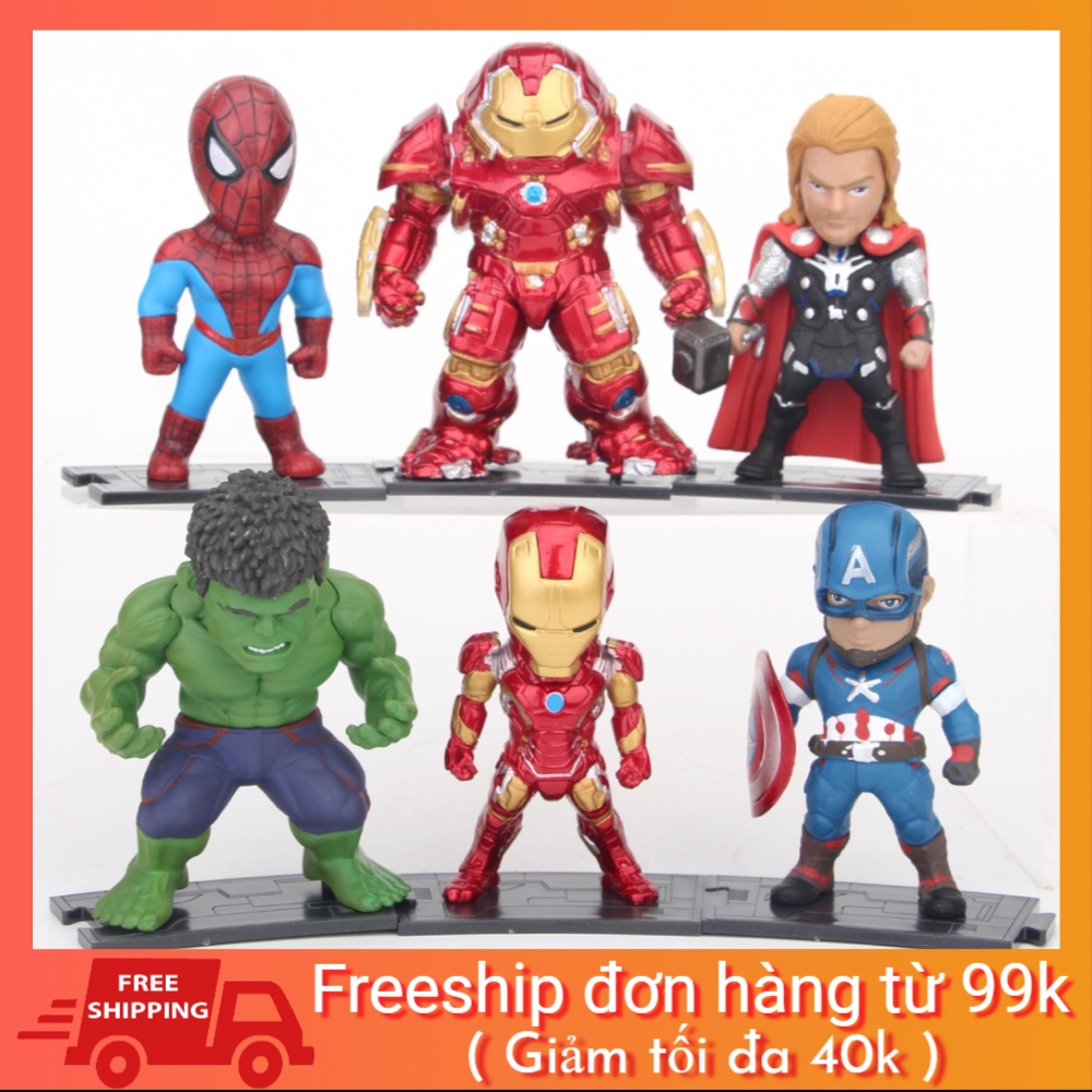 [FREESHIP 99K] Mô hình siêu anh hùng Marvel Avengers 6 Nhân Vật - Age Of Ultron - Civil War - Infinity War