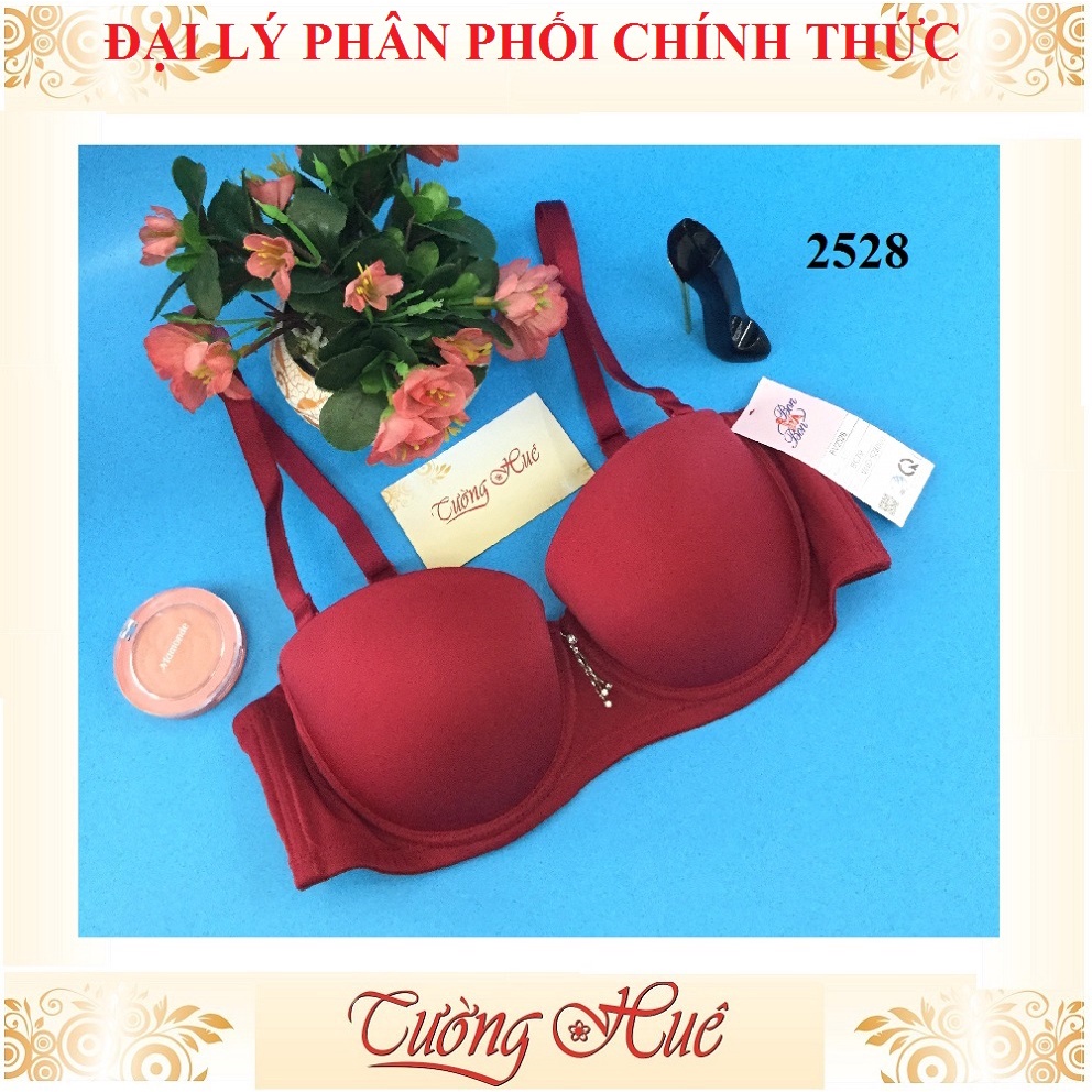 Áo lót nữ Bon Bon BV2528 trơn cúp bầu ngang.