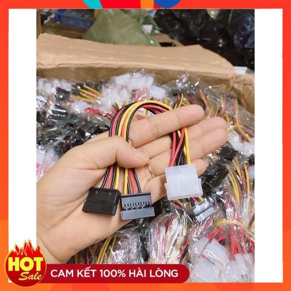 Cáp chuyển nguồn 1 ATA - Molex 4 Pin Ra 2 SATA