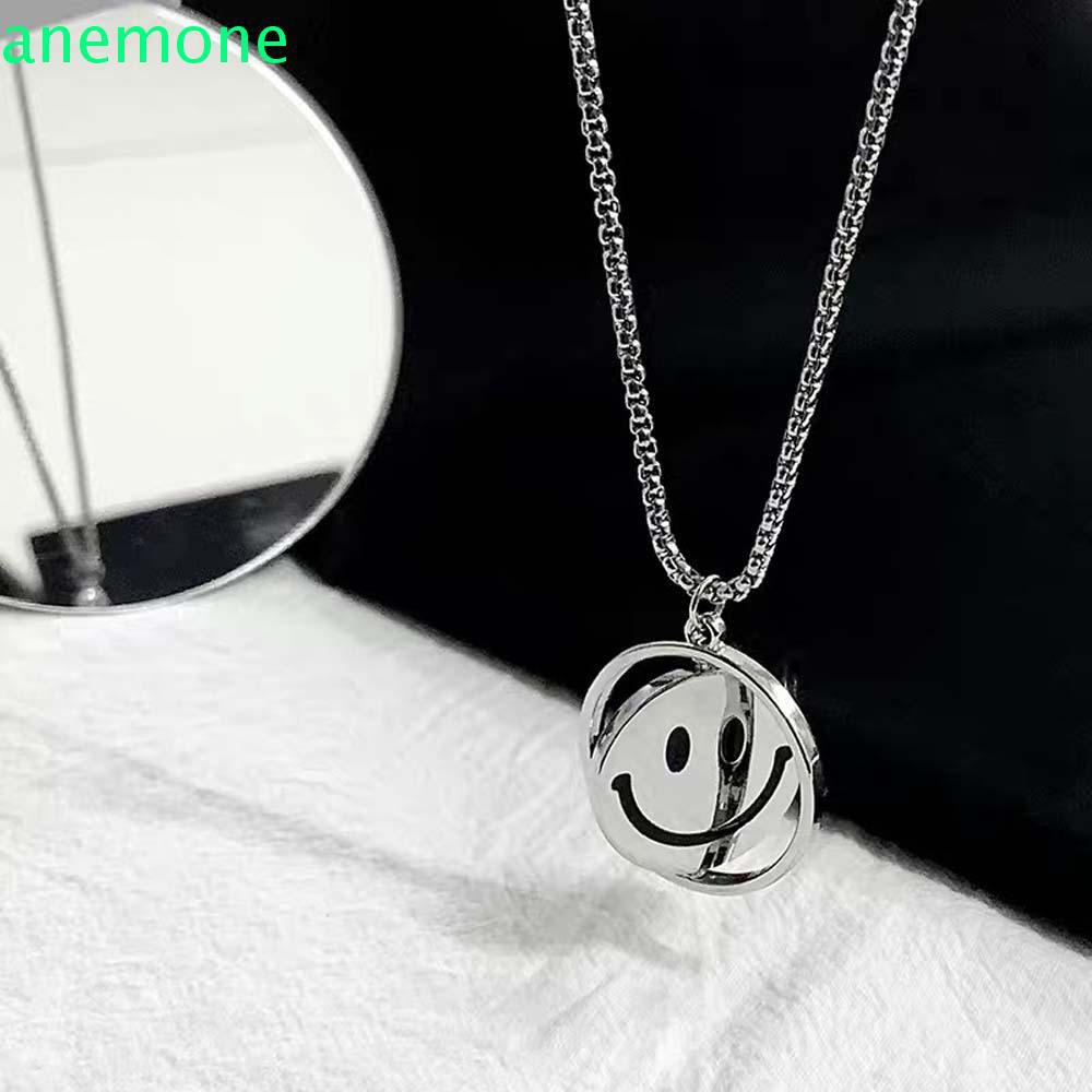 Vòng Cổ Choker Mặt Hình Mặt Cười Phong Cách Hip Hop Thời Trang Cho Nam Và Nữ