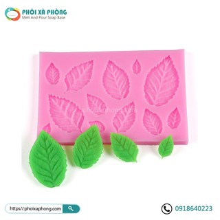 Khuôn Silicon Trang Trí Hình Chiếc Lá Mini