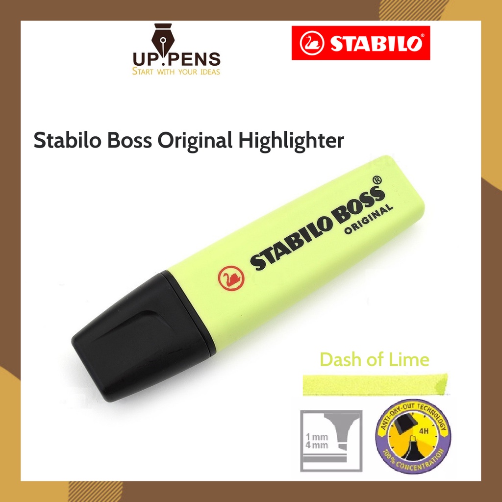 Bút dạ quang Stabilo Boss Original Highlighter - Màu xanh lá mạ pastel (Dash of Lime)