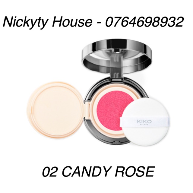 Phấn má dạng nước Kiko Cushion Liquid Blush - 02 Candy Rose