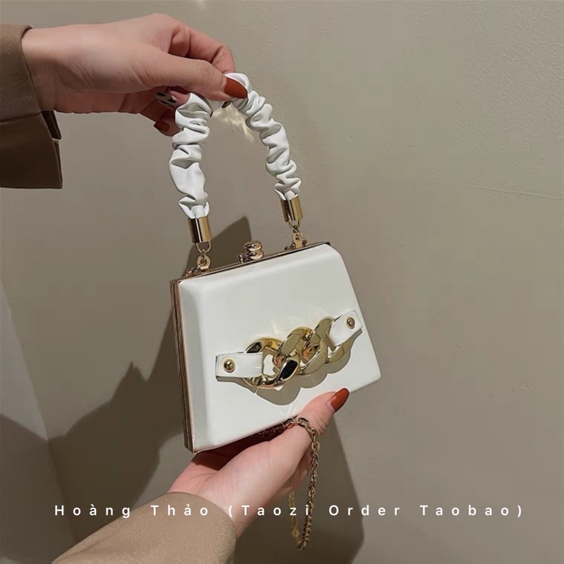 Túi hộp mini thiết kế mặt túi xích quai nhún mẫu xinh mới ♥️