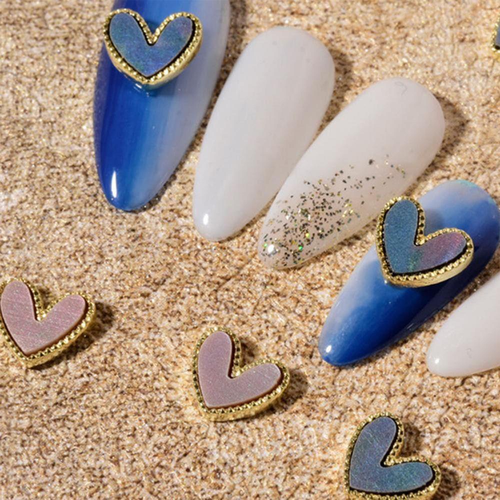 OCEANMAP Phụ Kiện Đá 3D Hình Trái Tim Sang Trọng Dùng Trang Trí Móng Tay DIY