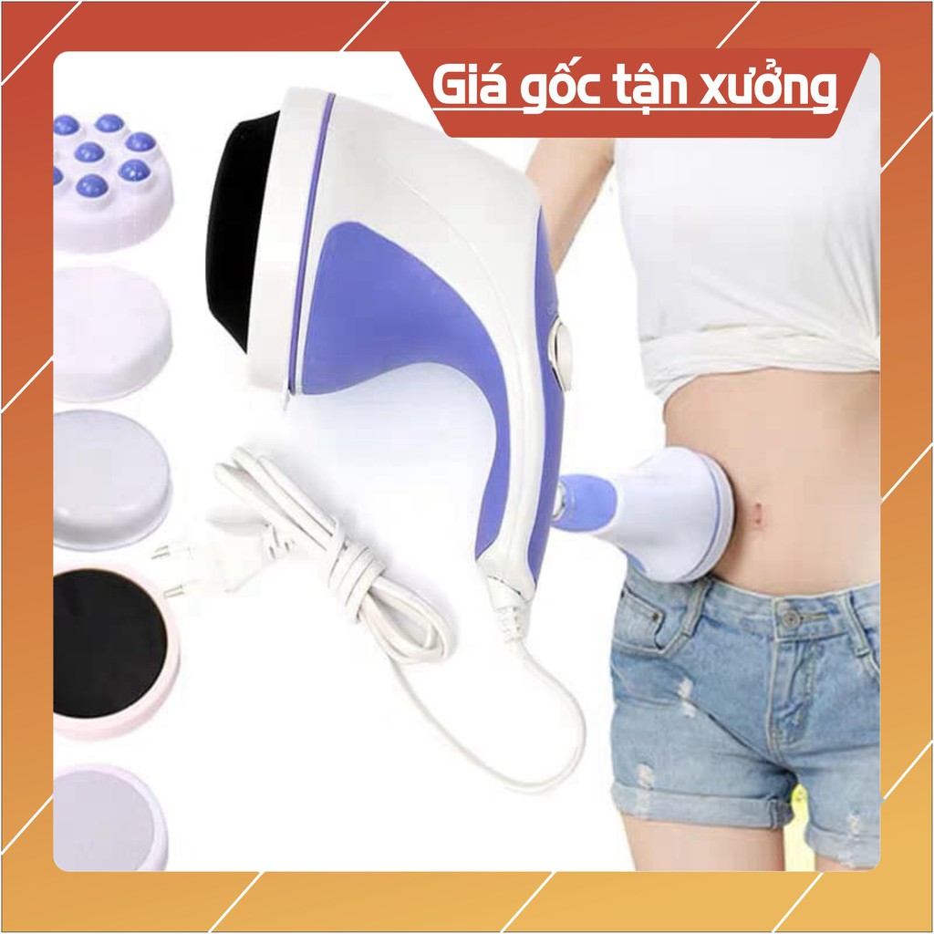 {Giá sỉ} Máy Massge Cầm Tay RELAX TONE 5 Đầu Matxa máy tan mỡ//máy đánh mỡ bụng tay đùi