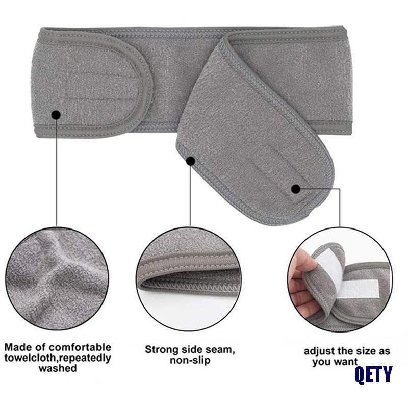 Băng đô dạng khăn co giãn giữ tóc bằng sợi siêu mịn thích hợp cho trang điểm/ tắm/ yoga/ chơi thể thao