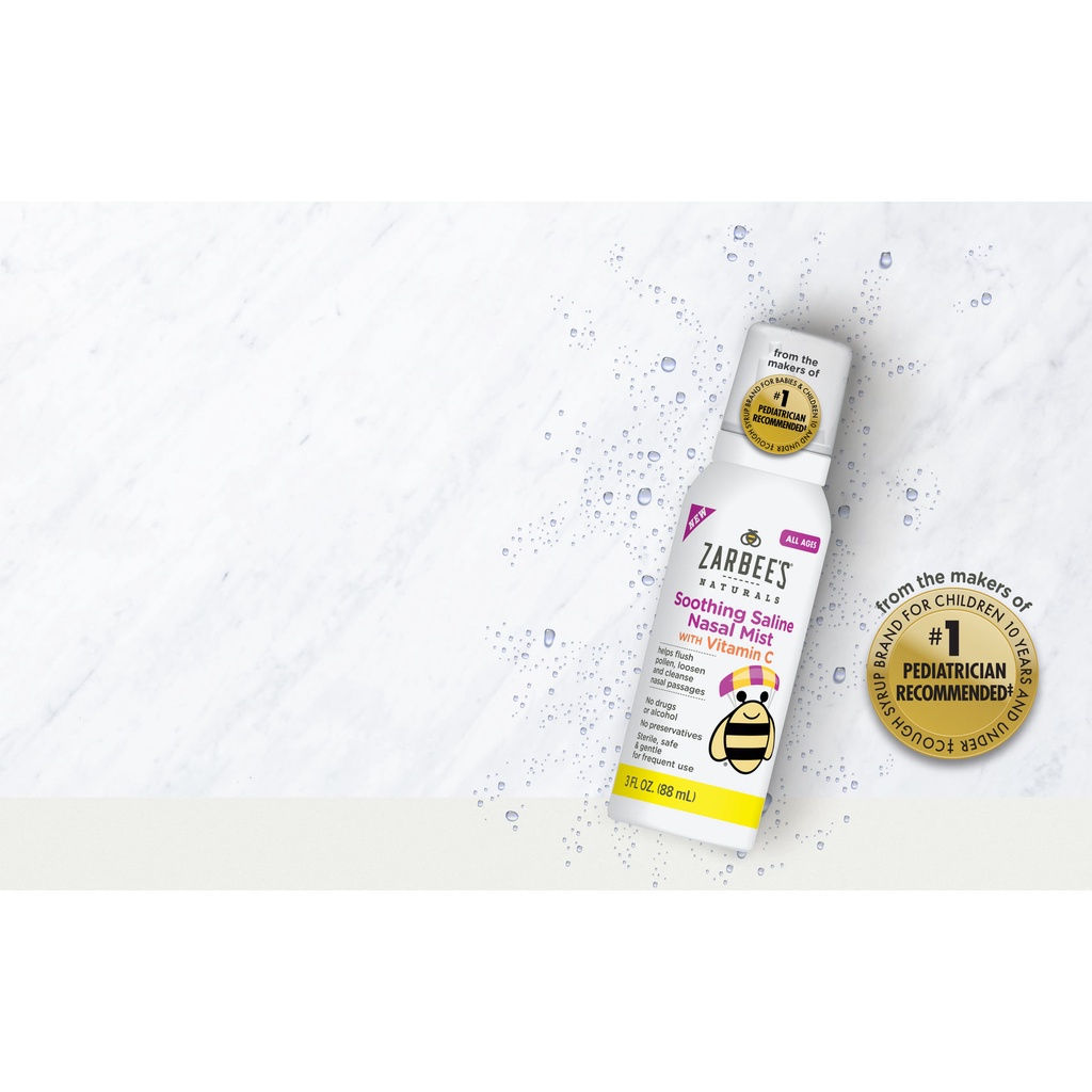 Xịt mũi Zarbees cho bé từ sơ sinh