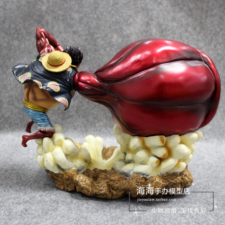 [Ảnh thật] Mô hình Luffy gear 4 tay to đang đấm - cao 20cm - one piece