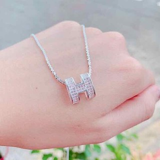 Dây chuyền nữ bạc chữ h