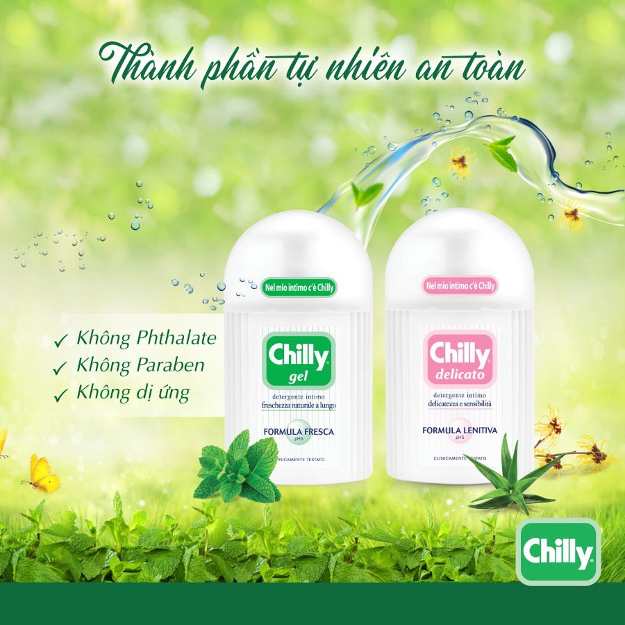 Chilly - Dung dịch vệ sinh số 1 tại Ý - Dung tích 200ml