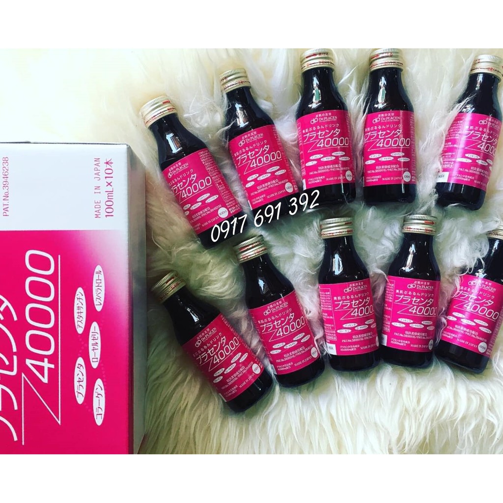 Nước uống nhau thai Collagen Placenta 40000 hộp 10 chai