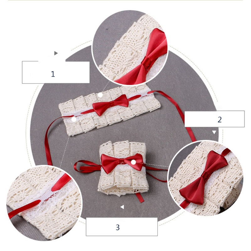 Vòng Đeo Tay Phối Ren Ruy Băng Phong Cách Lolita Nhật Bản