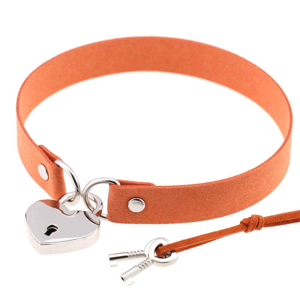 BSUNS Vòng Cổ Choker Mặt Ổ Khóa Và Chìa Khóa