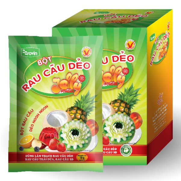 Bột rau câu Dẻo/Giòn Rovin Hoàng Yến
