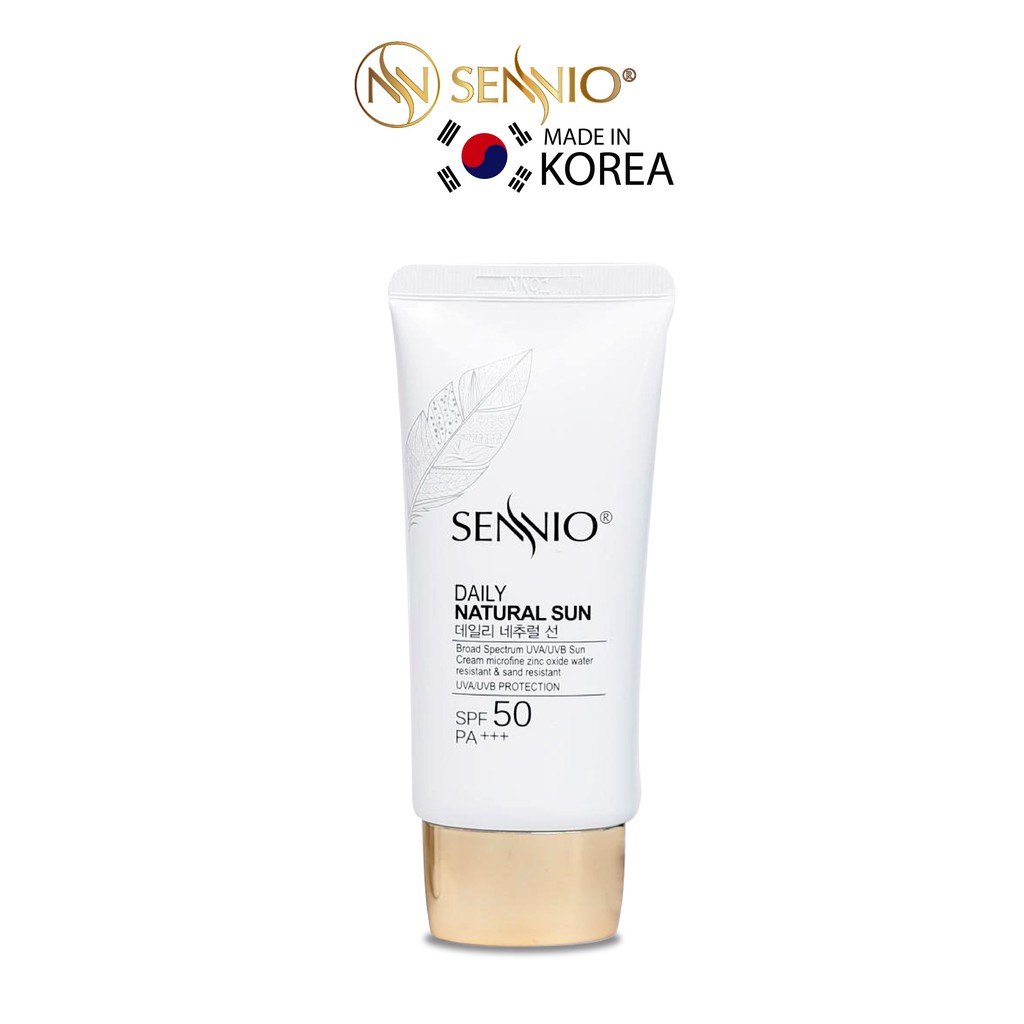 Kem Chống Nắng Dưỡng Trắng Da Kiềm Dầu Sennio - Made in Korea