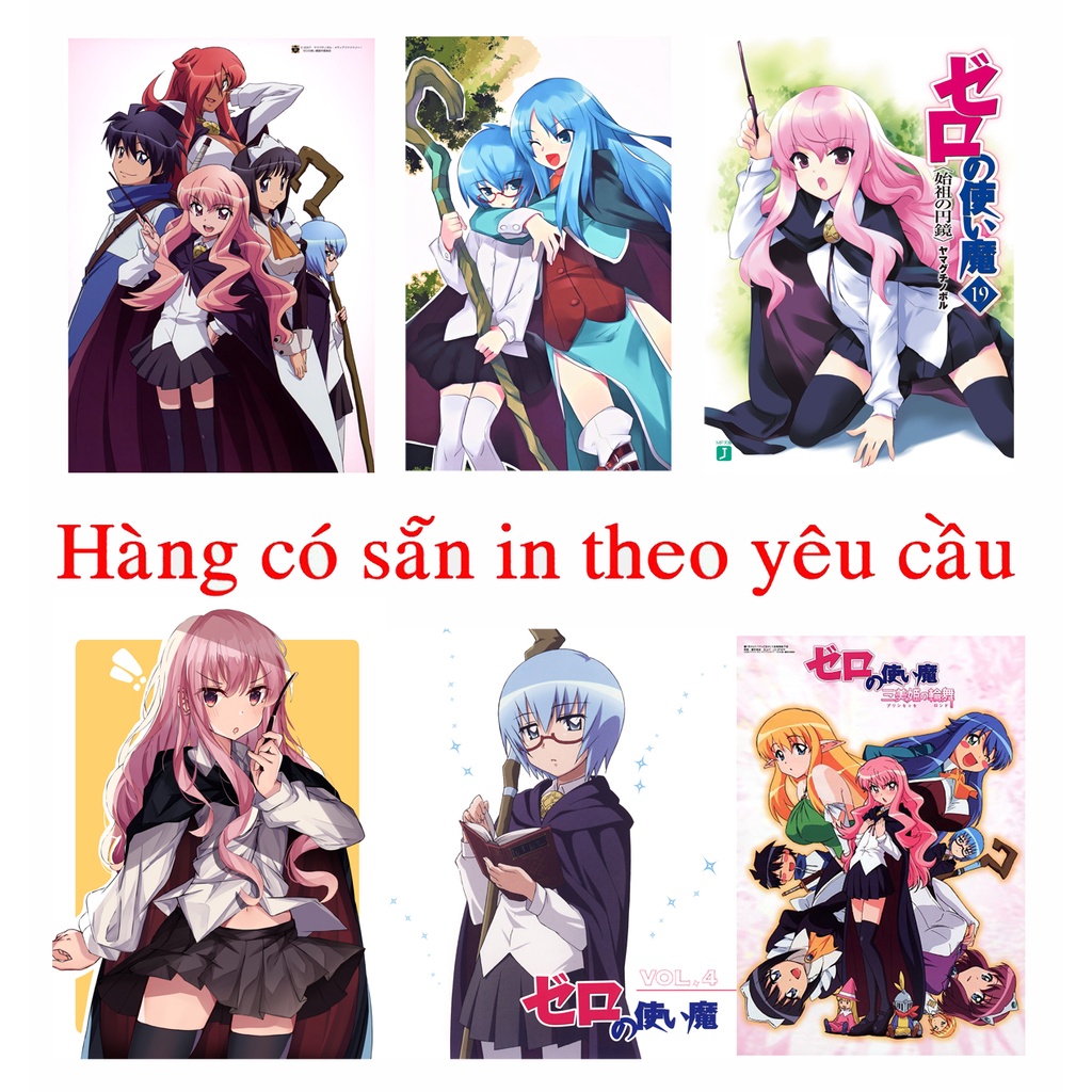 poster ảnh tranh treo zero no tsukaima