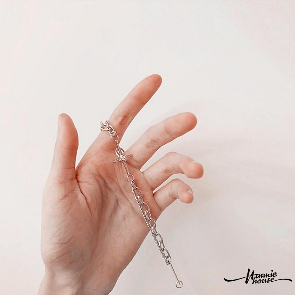 Vòng đeo tay đính đá phong cách hiphop thời trang