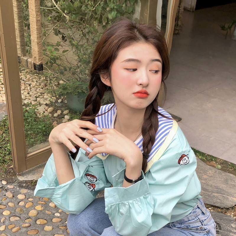 Áo Sơ Mi Tay Dài Dáng Rộng In Họa Tiết Thời Trang Cho Nữ