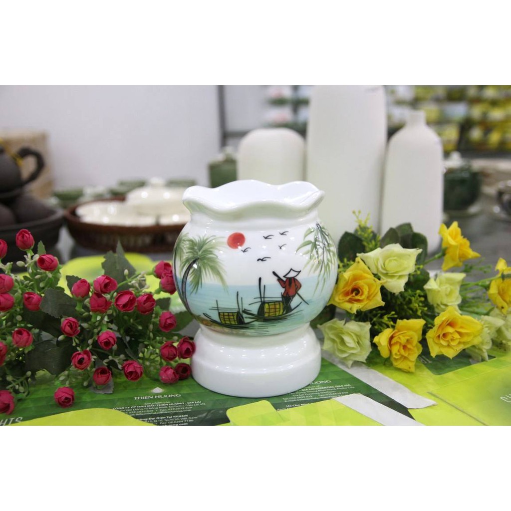 Đèn xông tinh dầu Bát Tràng