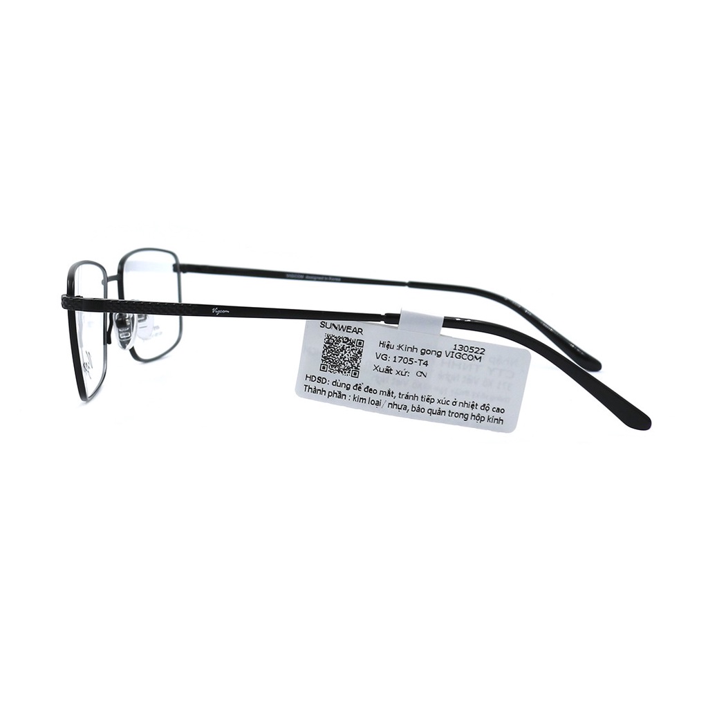 Gọng kính nam nữ thời trang Vigcom VG1705 T4 nhiều màu chính hãng, thiết kế dễ đeo bảo vệ mắt