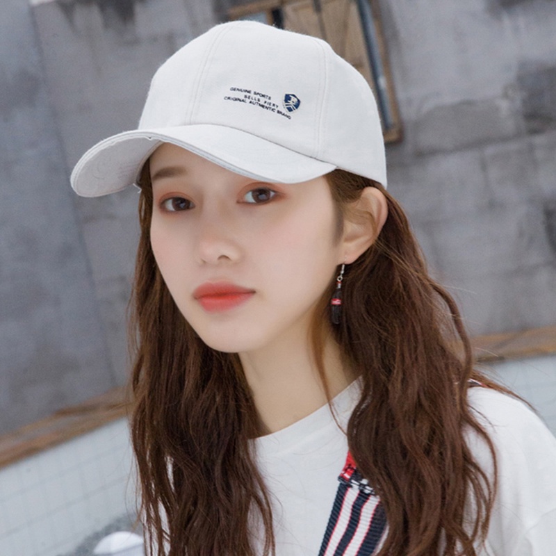 Mũ Lưỡi Trai Unisex Bằng Cotton Thêu Họa Tiết Mùa Xuân Có 5 Màu Tùy Chọn