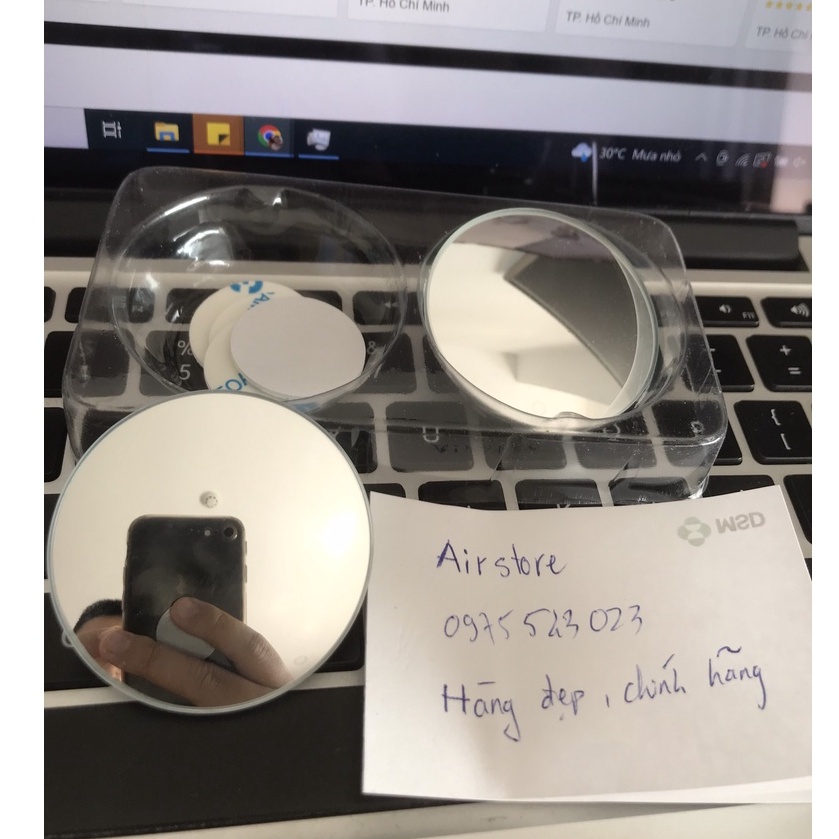 Gương Cầu ô tô Xóa Điểm Mù, combo 2 cái gương cầu lồi gắn kính hậu xoay 360, hàng chính hãng cao cấp - GC01
