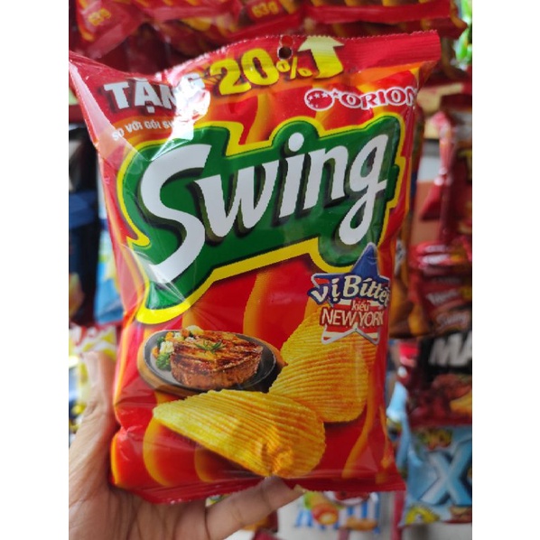 Combo 2 gói bim bim Swing vị Bít tết kiểu New york gói 36g