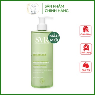 Sữa rửa mặt svr gel moussant 400ml gel rửa mặt svr cho da dầu, da mụn & da nhạy cảm