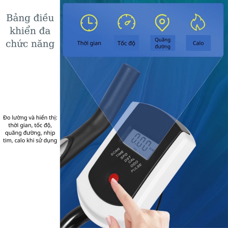 Xe Đạp Thể Thao Đa Năng Tại Nhà Đốt Calo Hiệu Quả, Xe Đạp Tập Thể Dục Nhỏ Gọn Không Gây Tiếng Ồn Hapo