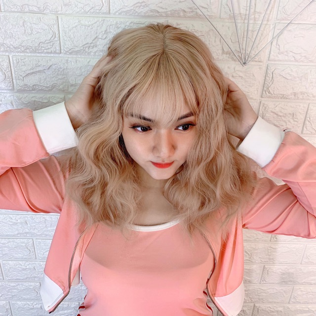 Tóc giả xoăn sóng🥰 freeship 50k🥰 nhật bản- tặng lưới chùm tóc