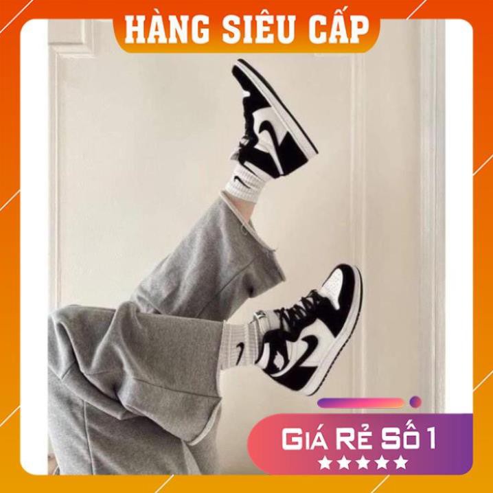 [ FREESHIP –BẢO HÀNH 12 THÁNG]GIÀY SNEAKER NAM NỮ JORDAN CAO CỔ ĐEN TRẮNG HOT TREND | BigBuy360 - bigbuy360.vn