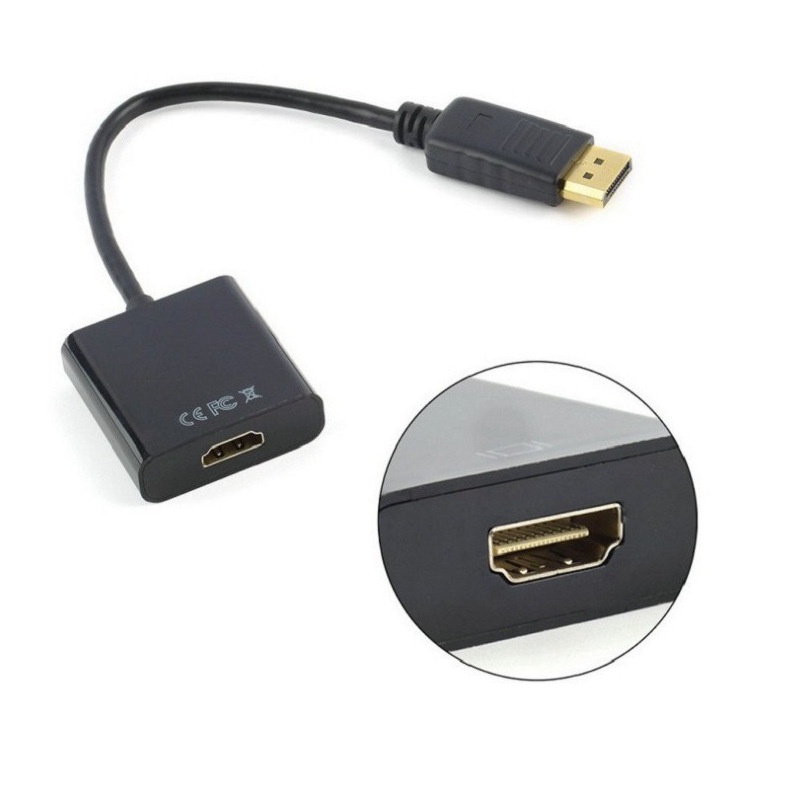 Cáp chuyển đổi Displayport to HDMI Displayport to VGA mini displayport to hdmi to vga LUVIBA DP01