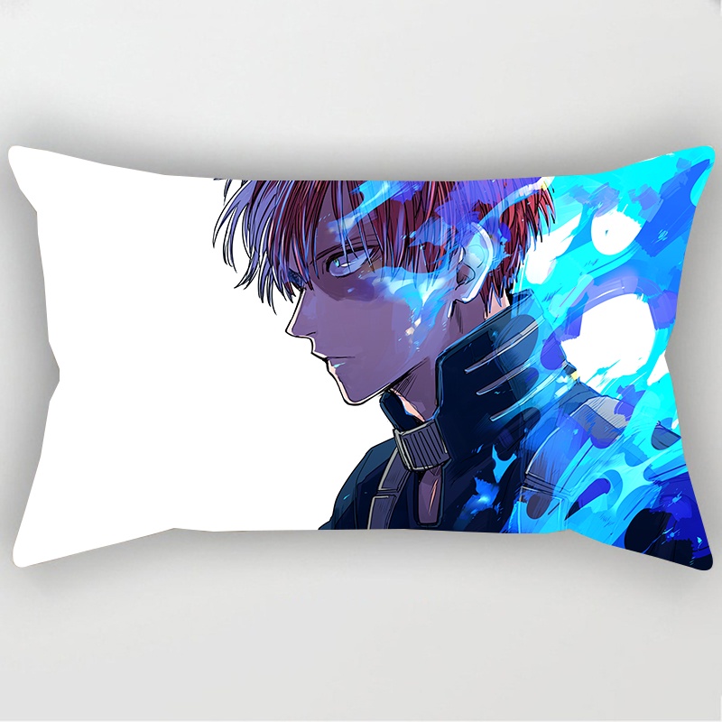 Vỏ gối đơn một mặt in hình Anime My Hero Academia 30x50cm chất lượng cao