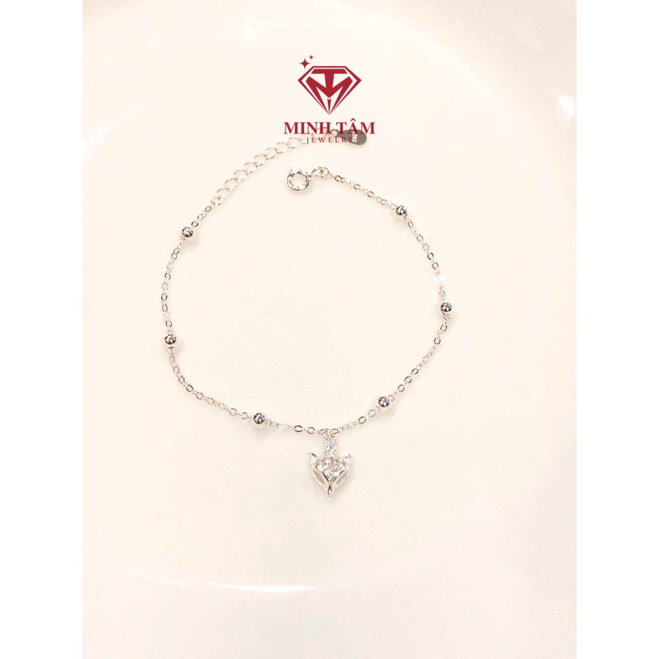 Lắc tay bạc nữ hồ ly tình duyên phối bi bạc S925 Minh Tâm Jewelry