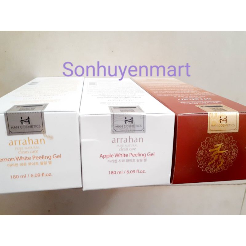 Gel Tẩy da chết mặt Arrahan đủ loại