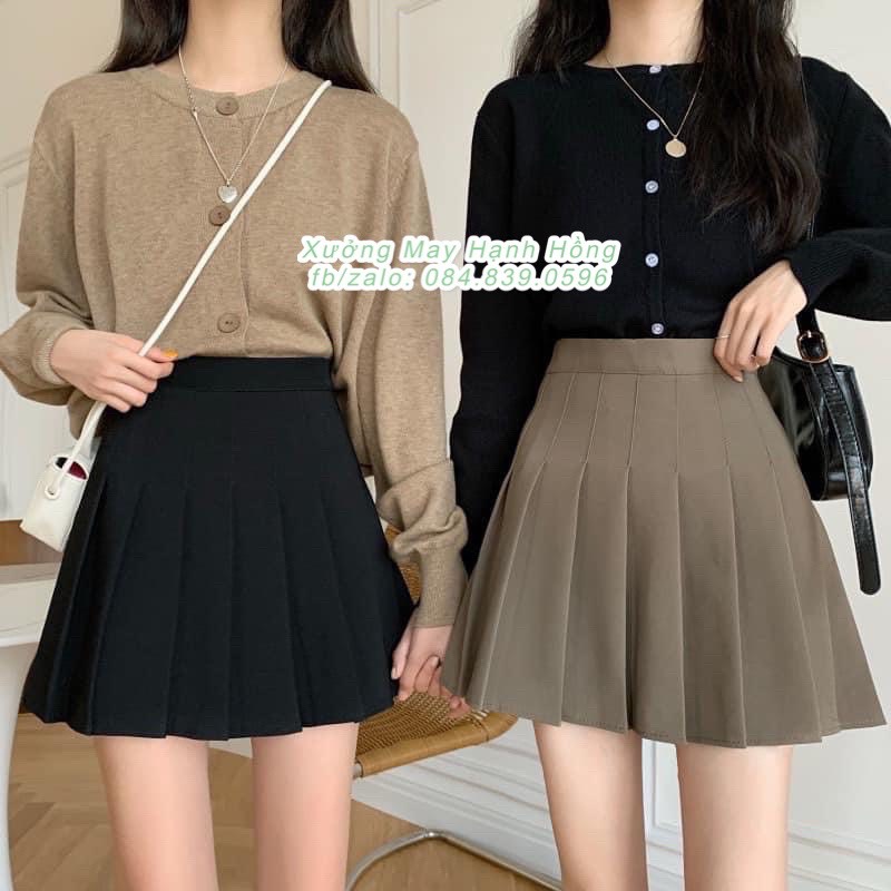 Chân váy xếp ly Tennis Skirt chữ A dáng ngắn thiết kế xếp ly, Chân váy TENNIS ULZZANG