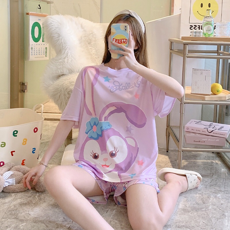 Đồ ngủ nữ mặc nhà thun mềm mại mát mẻ họa tiết siêu cute dễ thương - CTN6