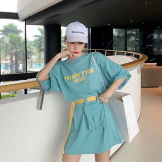 Order đầm thun carton túi hộp cùng thắt lưng cá tính