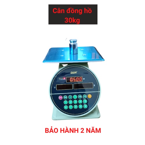 Cân đồng hồ điện tử tính tiền QUA - Q1 ( 30kg ) hiển thị 2 mặt ( bảo hành 24 tháng )