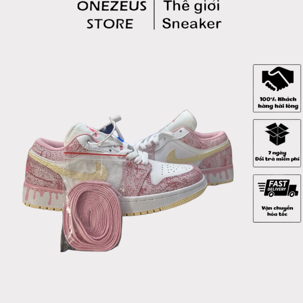 Giày Jordan Cổ Thấp Nữ, Giày JD Jordan 1 Low Paint Drip Thời Trang Full Box Bill | BigBuy360 - bigbuy360.vn