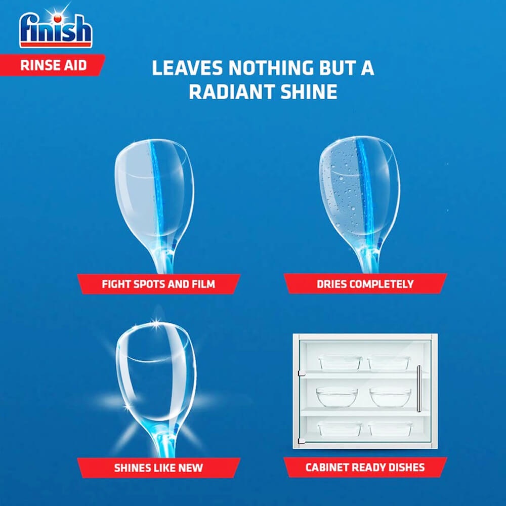 [CHÍNH HÃNG] Nước làm bóng chén bát Finish cho máy rửa bát 1150ml