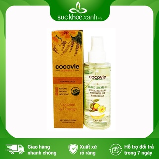 Dầu dừa hữu cơ Cocovie hương cam 100ml - Hàng chính hãng