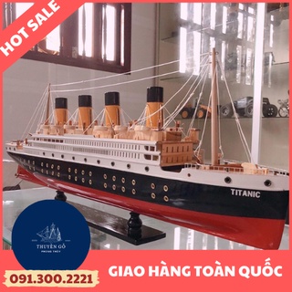 Tàu Titanic Chở Khách Dài 40cm Gỗ Xoan Đào Tự Nhiên 100%