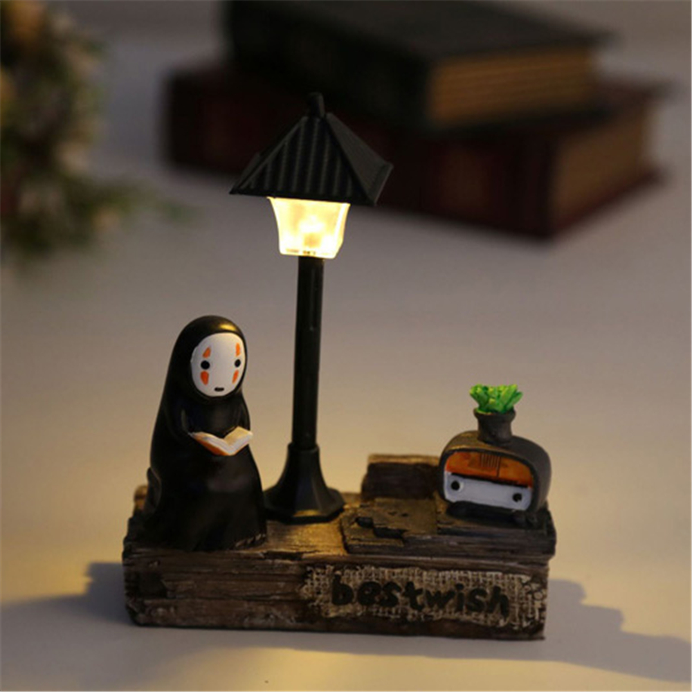 Đèn ngủ hình vô diện bằng nhựa resin dùng làm đồ trang trí